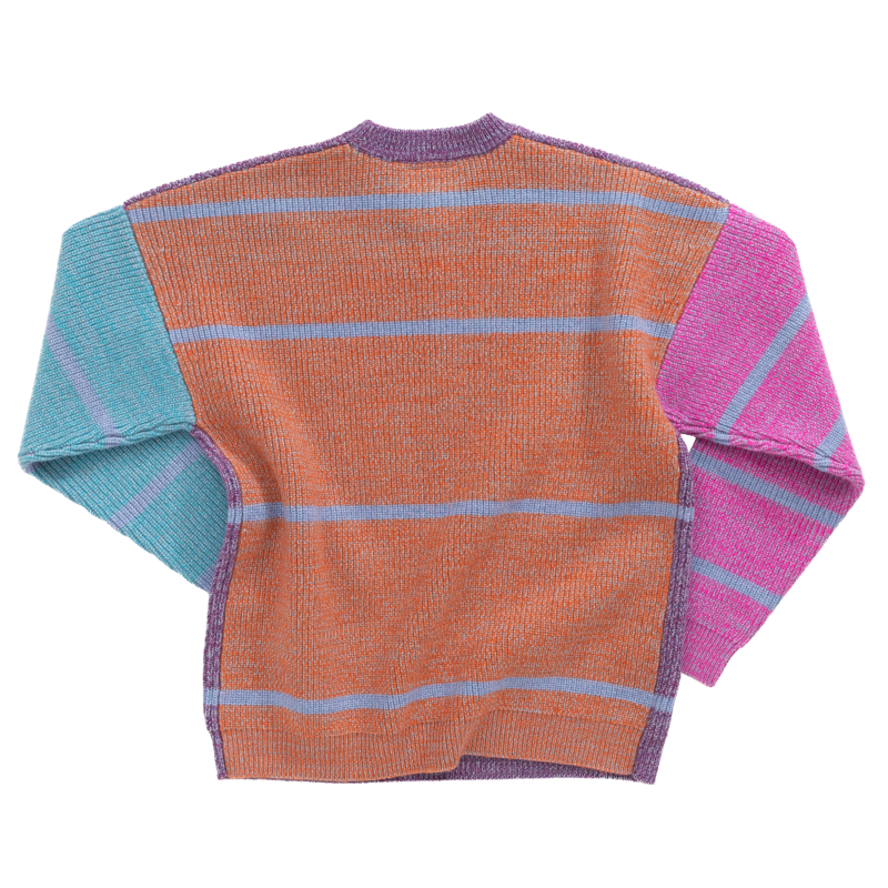 Back of Tribute Brand ODD sweater based on Chromie Squiggle