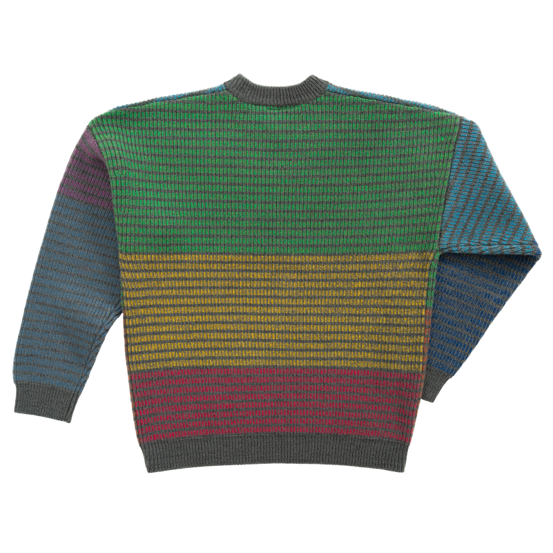 Back of Tribute Brand ODD sweater based on Chromie Squiggle