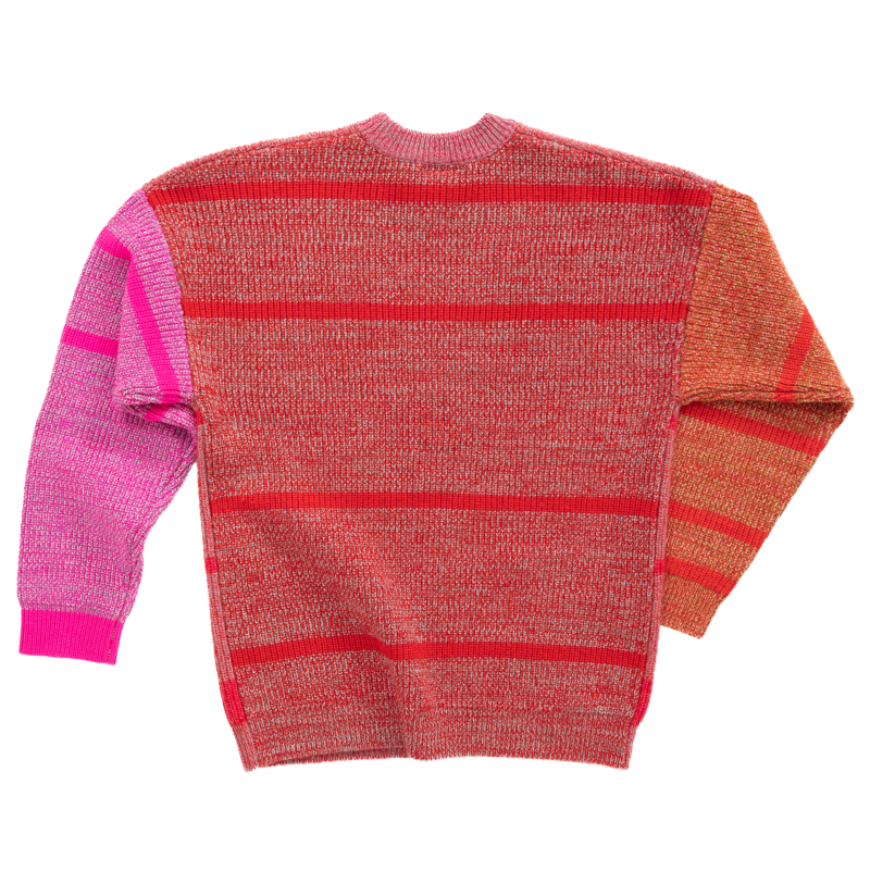 Back of Tribute Brand ODD sweater based on Chromie Squiggle