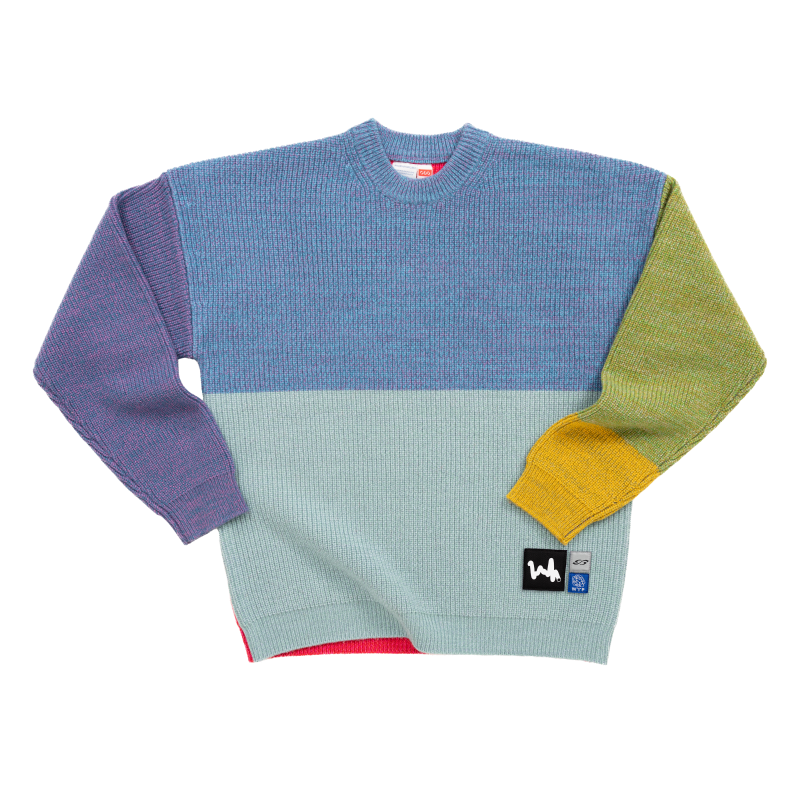 Front of Tribute Brand ODD sweater based on Chromie Squiggle