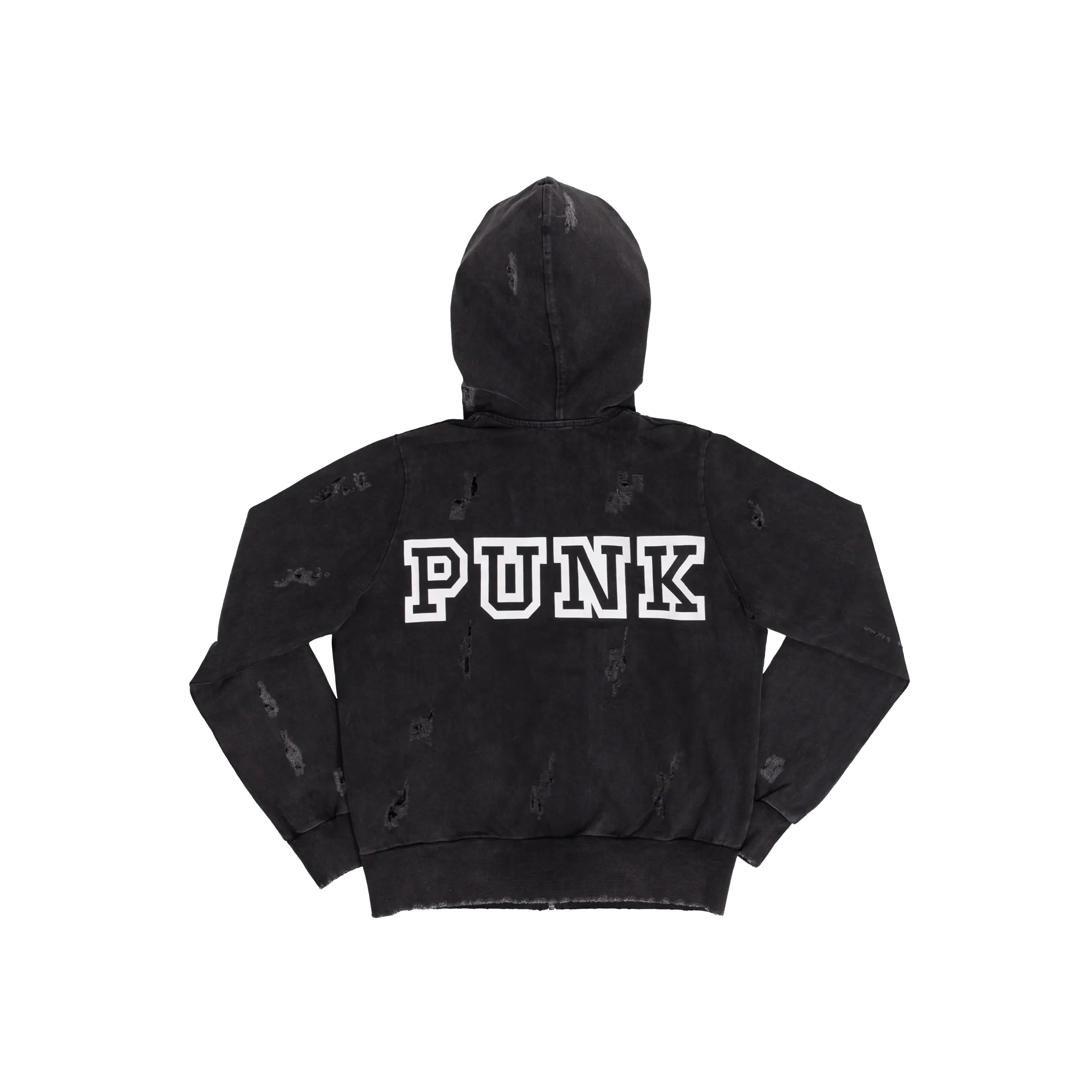 Black Punk Hoodie Back