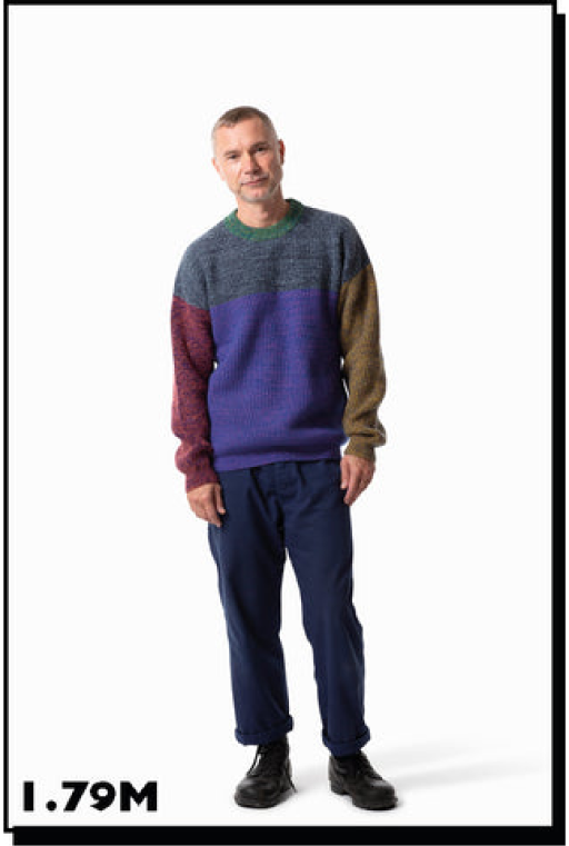 ODDS Size guide on a human model